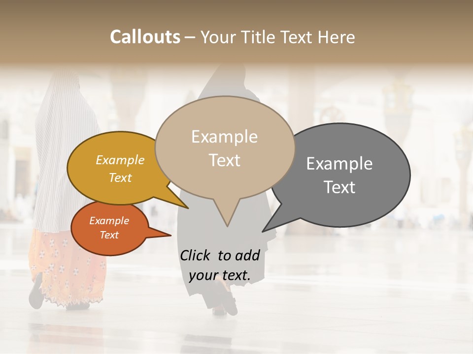 Pray Arab Omra PowerPoint Template