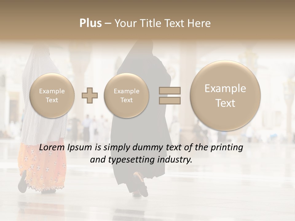 Pray Arab Omra PowerPoint Template