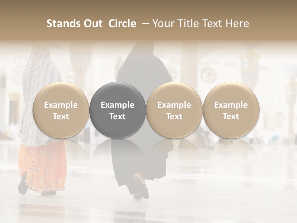 Pray Arab Omra PowerPoint Template