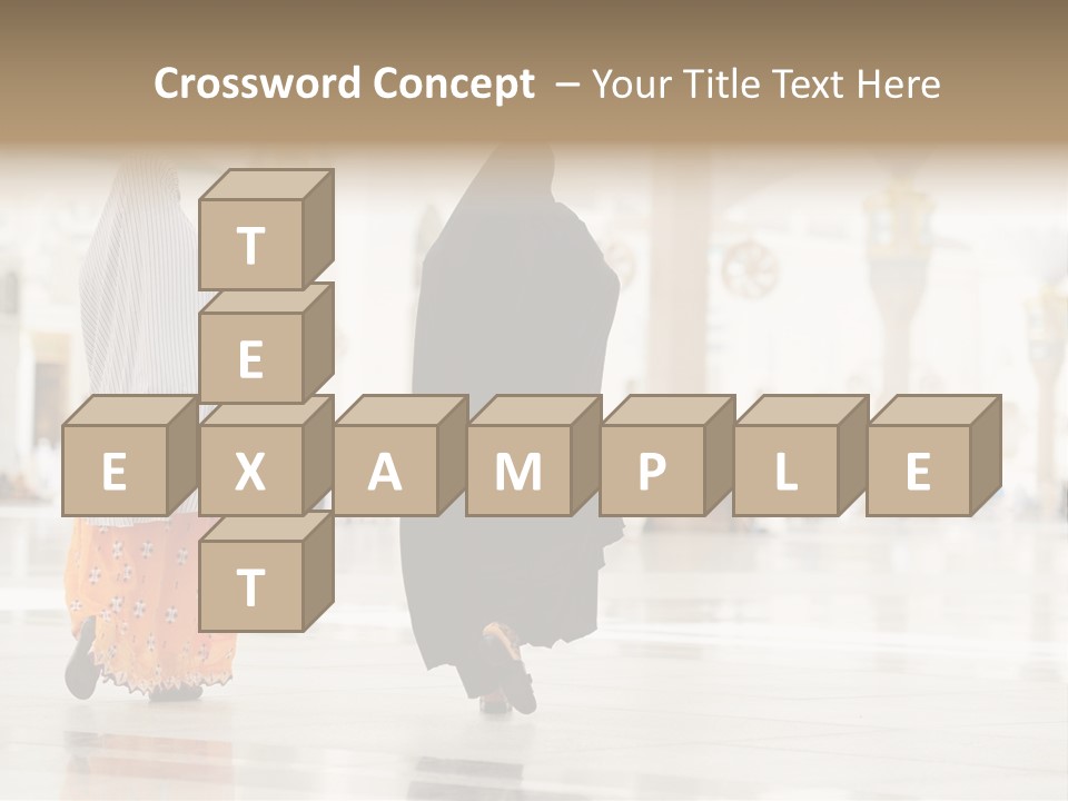 Pray Arab Omra PowerPoint Template