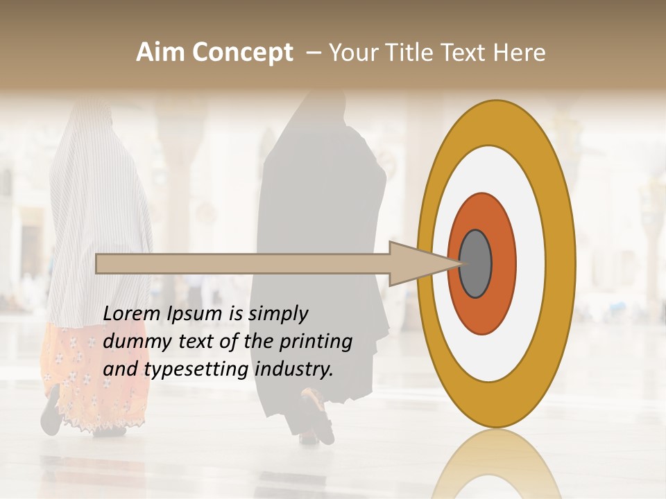 Pray Arab Omra PowerPoint Template