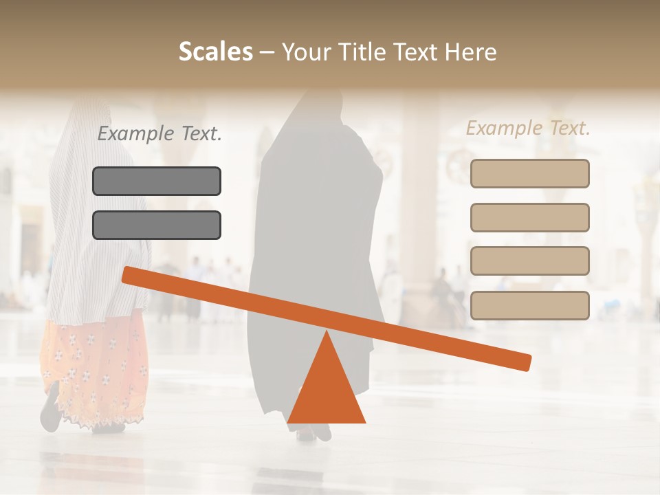 Pray Arab Omra PowerPoint Template