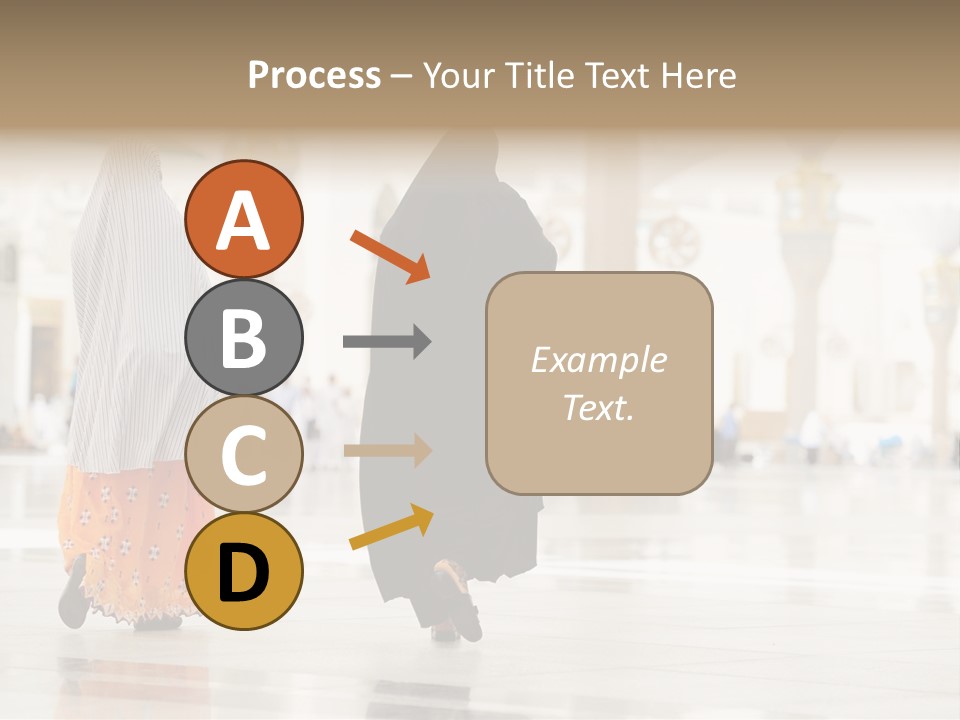 Pray Arab Omra PowerPoint Template