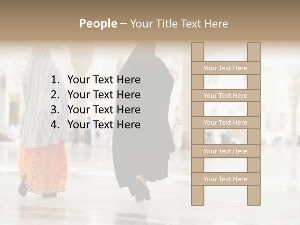 Pray Arab Omra PowerPoint Template