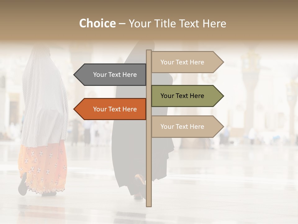 Pray Arab Omra PowerPoint Template