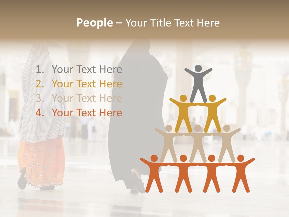 Pray Arab Omra PowerPoint Template