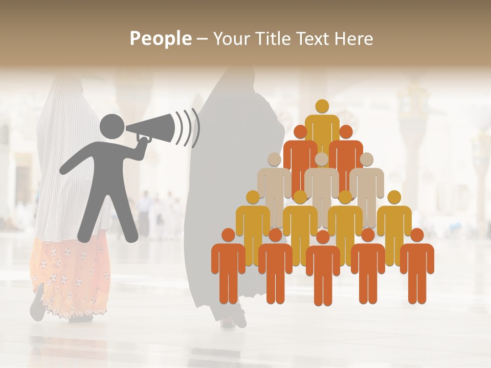 Pray Arab Omra PowerPoint Template