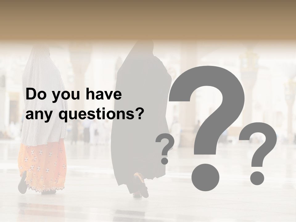 Pray Arab Omra PowerPoint Template