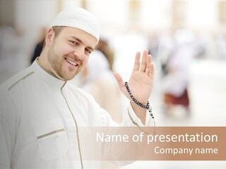 Portrait Mekah Face PowerPoint Template