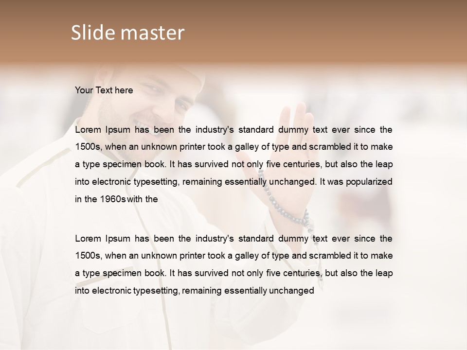 Portrait Mekah Face PowerPoint Template