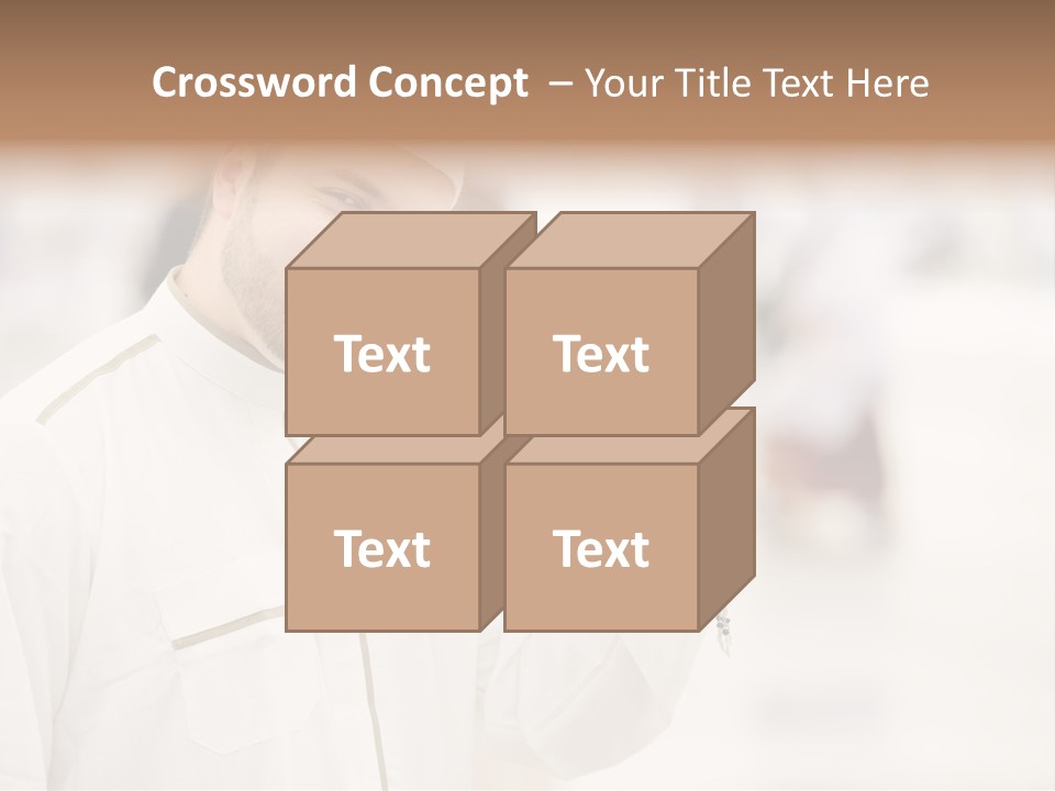 Portrait Mekah Face PowerPoint Template
