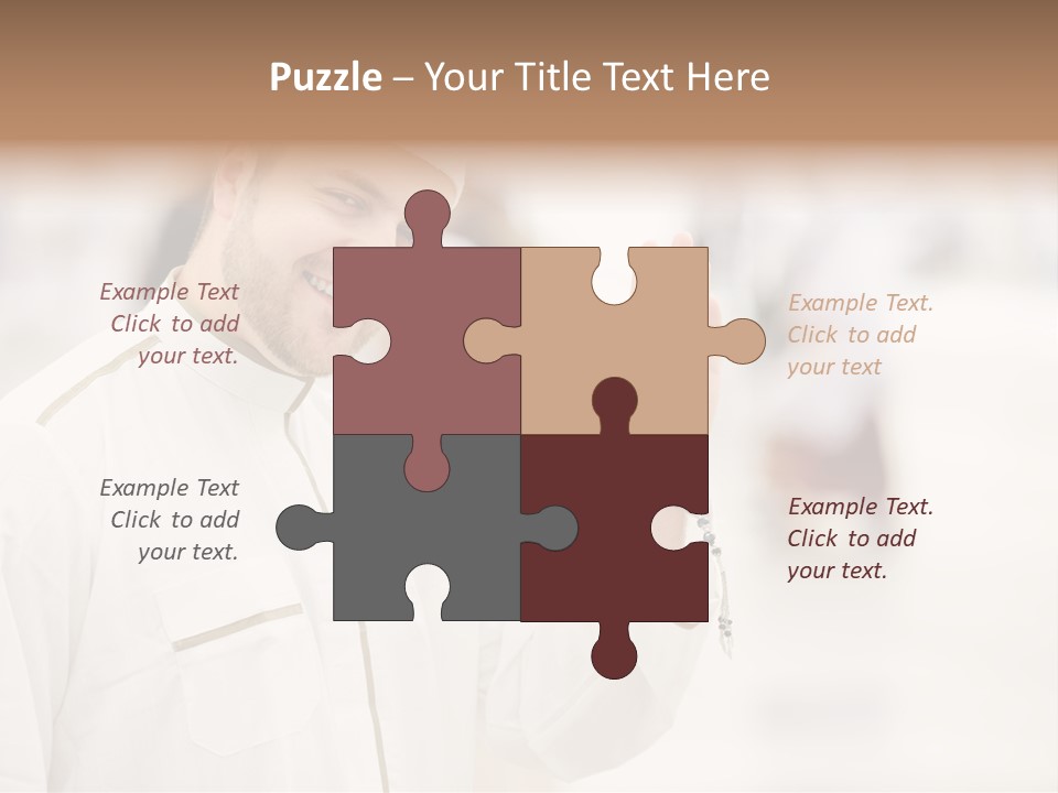 Portrait Mekah Face PowerPoint Template