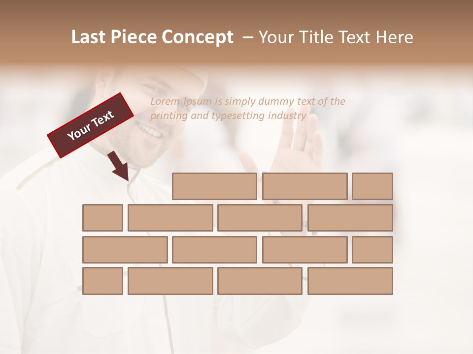 Portrait Mekah Face PowerPoint Template