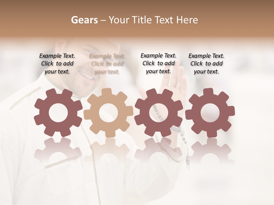 Portrait Mekah Face PowerPoint Template