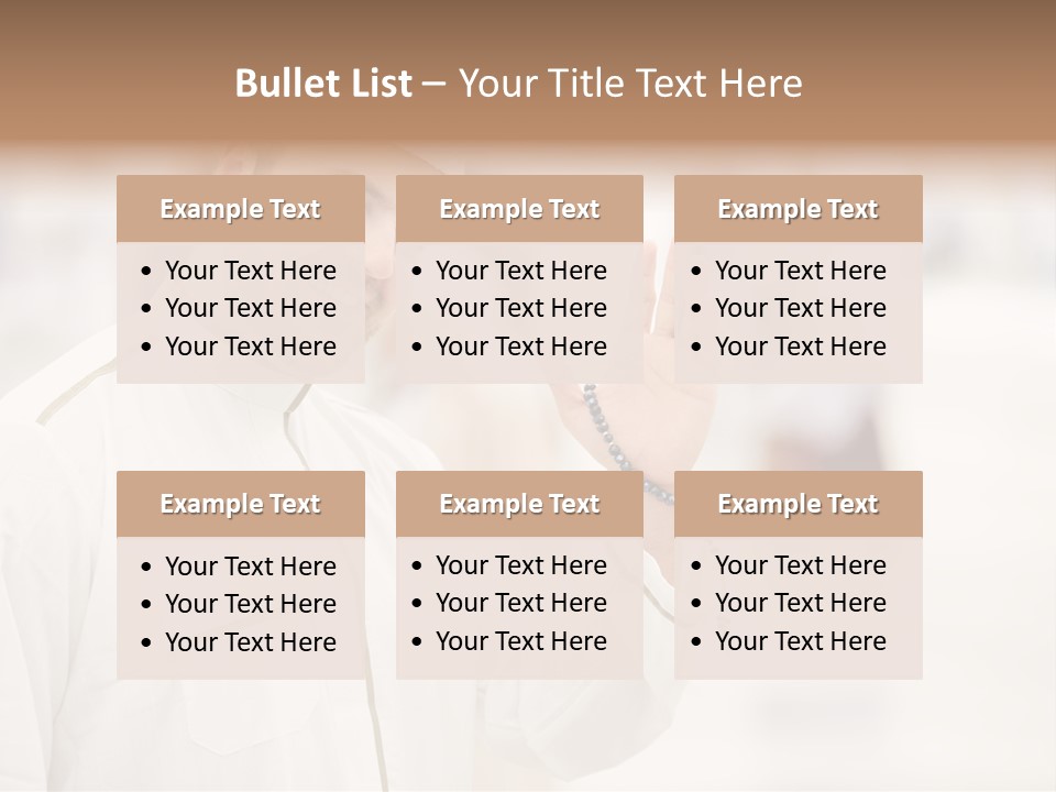 Portrait Mekah Face PowerPoint Template