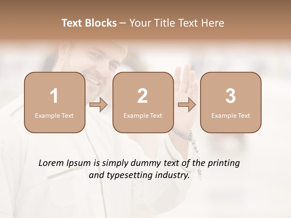 Portrait Mekah Face PowerPoint Template