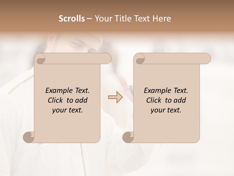 Portrait Mekah Face PowerPoint Template