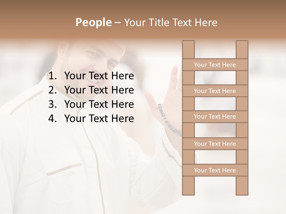 Portrait Mekah Face PowerPoint Template