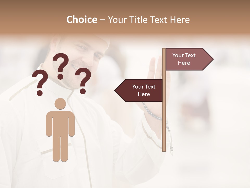 Portrait Mekah Face PowerPoint Template