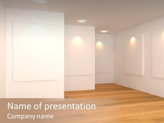 Space Room Gallery PowerPoint Template