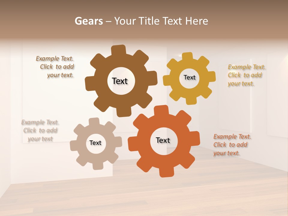 Space Room Gallery PowerPoint Template