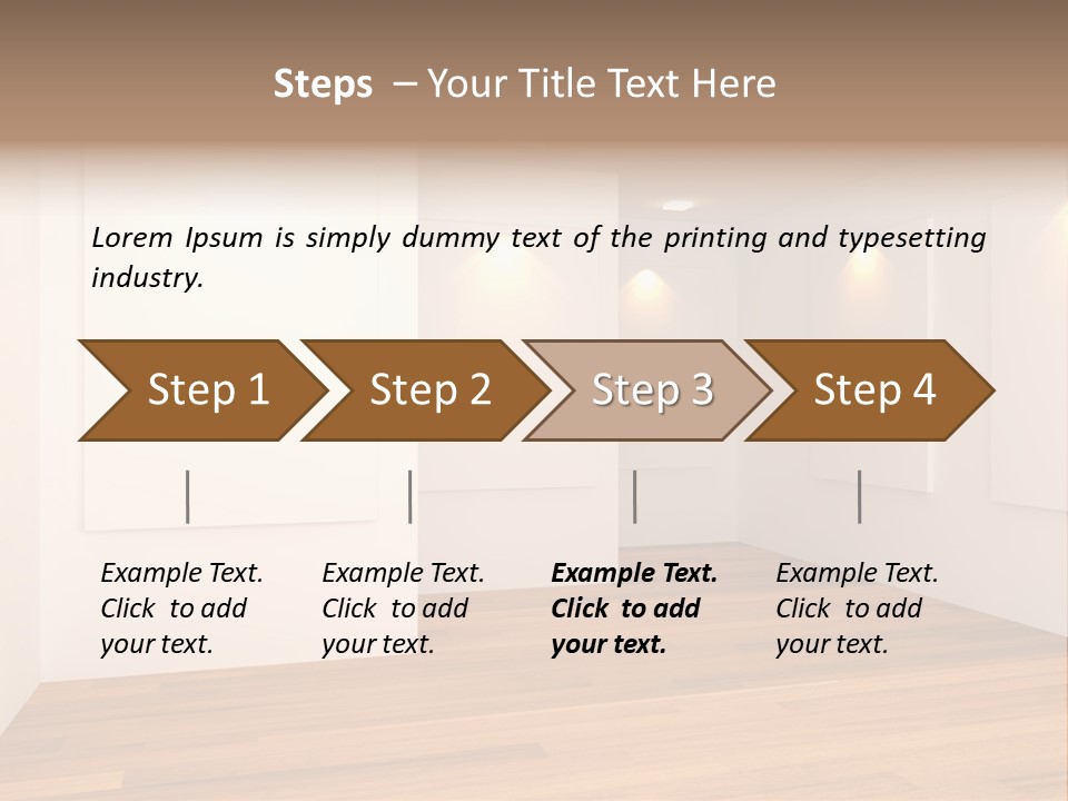 Space Room Gallery PowerPoint Template
