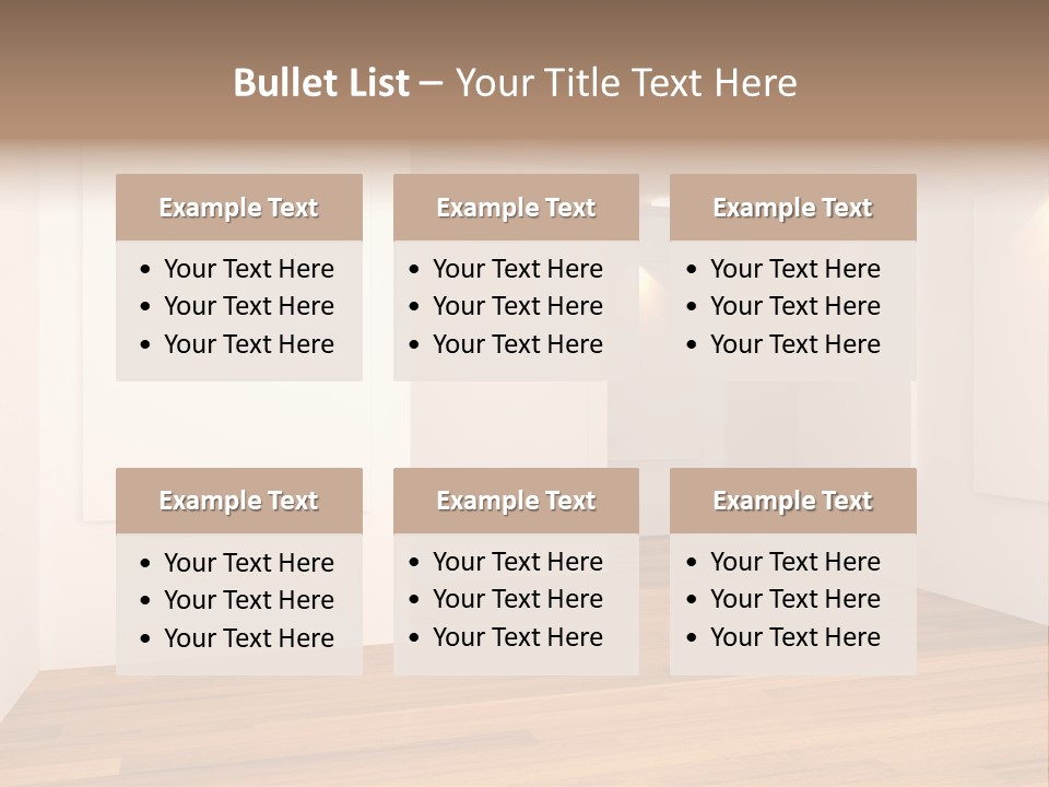 Space Room Gallery PowerPoint Template