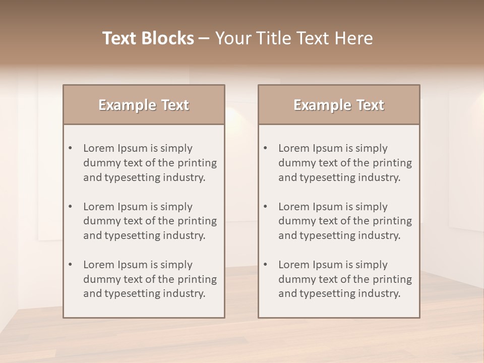 Space Room Gallery PowerPoint Template