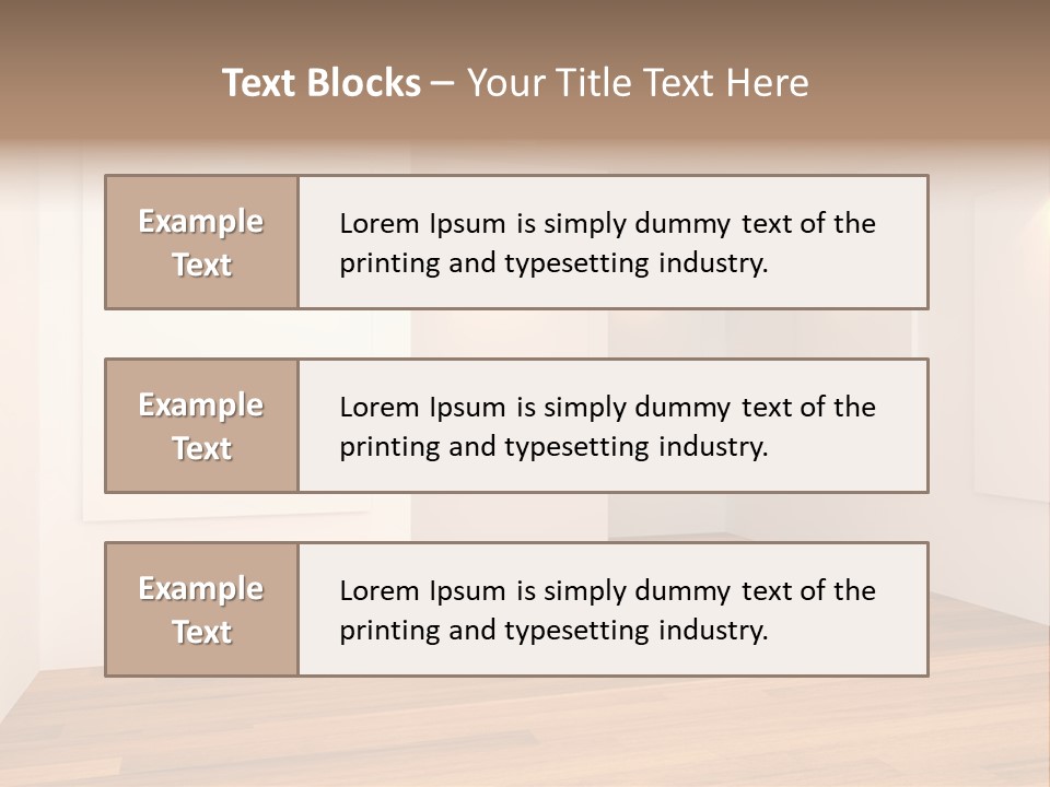Space Room Gallery PowerPoint Template