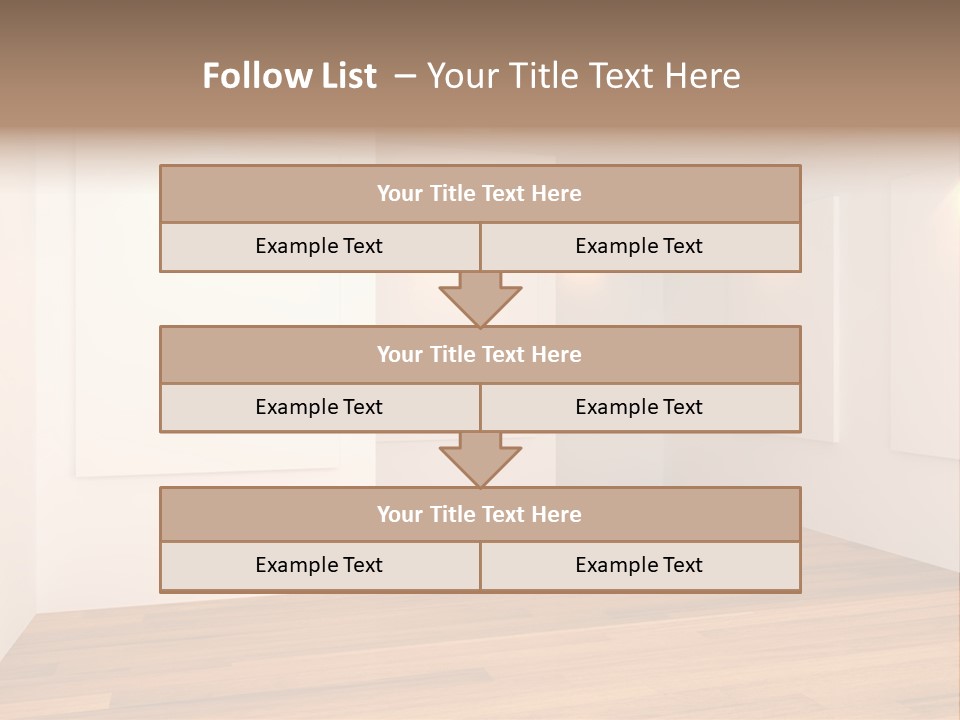 Space Room Gallery PowerPoint Template