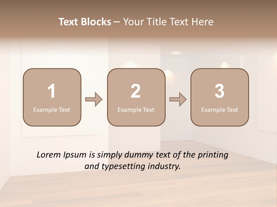 Space Room Gallery PowerPoint Template