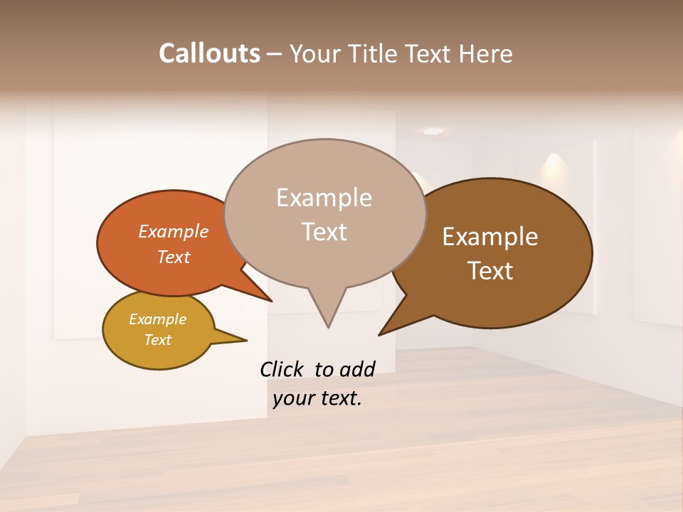 Space Room Gallery PowerPoint Template