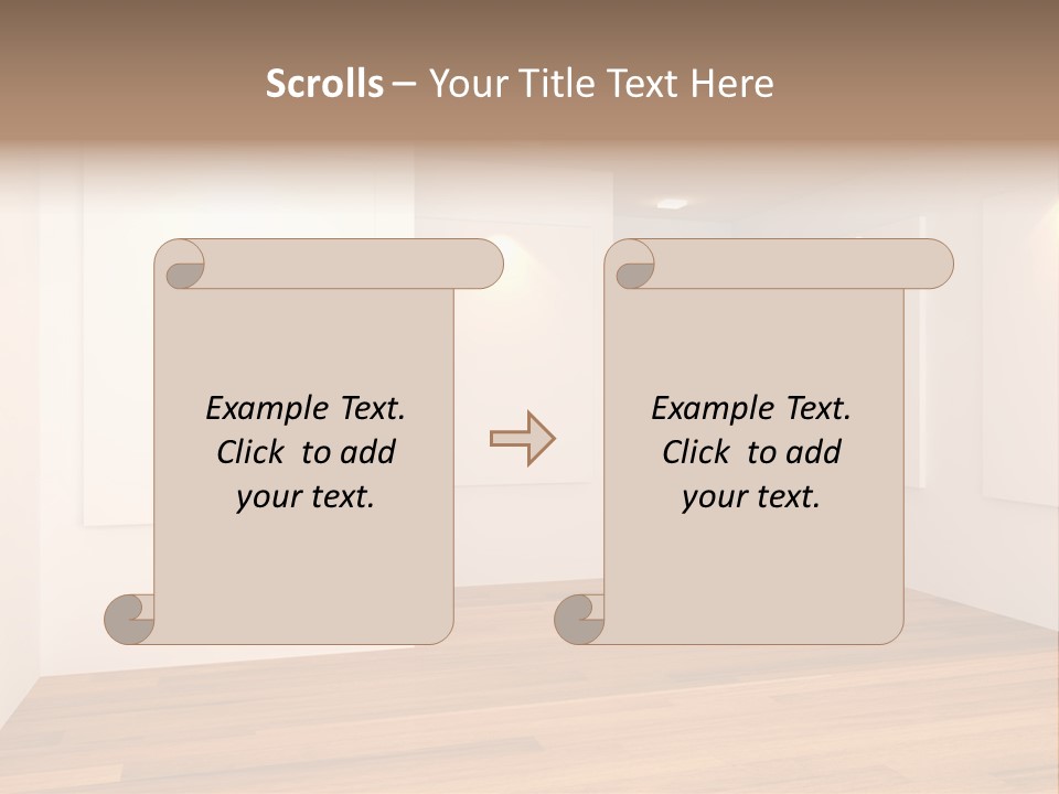 Space Room Gallery PowerPoint Template