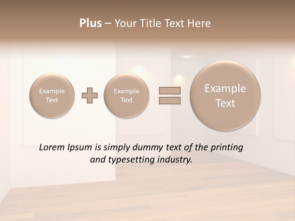 Space Room Gallery PowerPoint Template