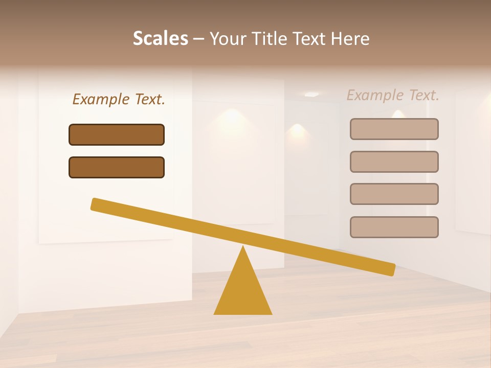 Space Room Gallery PowerPoint Template