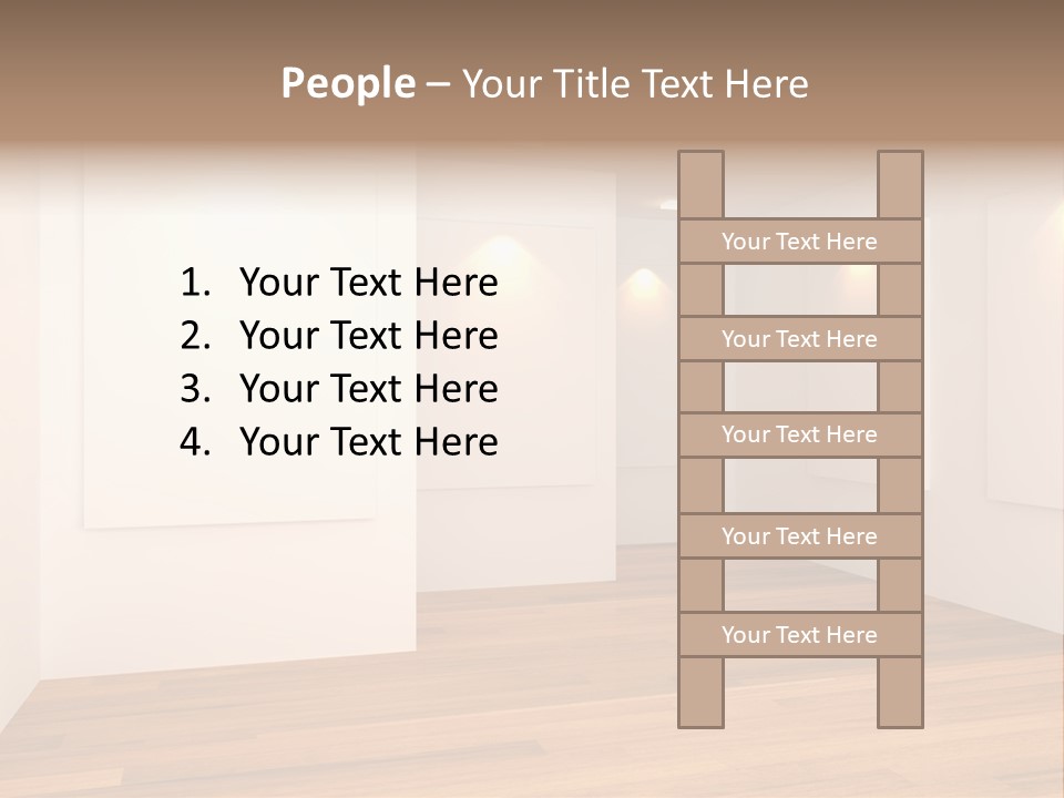 Space Room Gallery PowerPoint Template