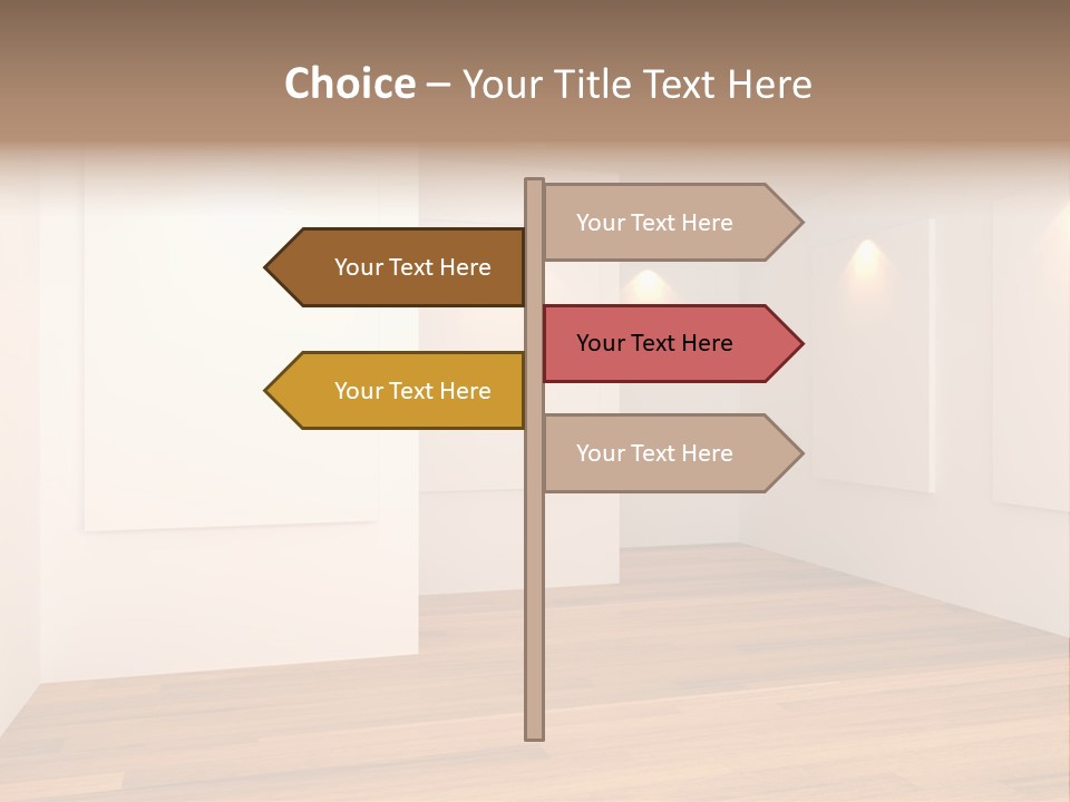Space Room Gallery PowerPoint Template