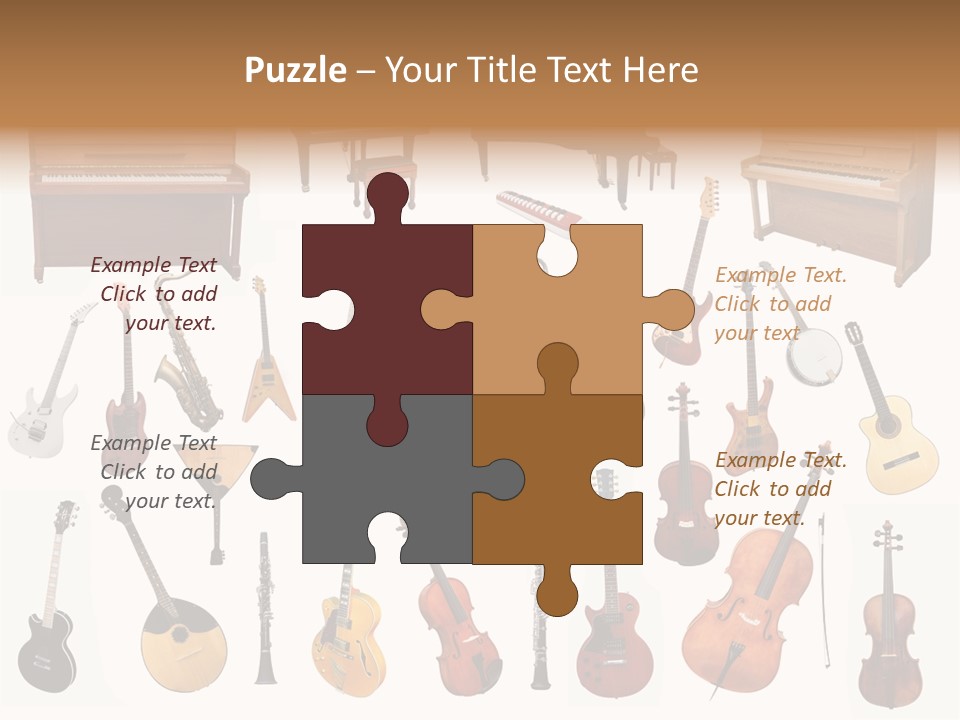 Instrument Jazz Stringed PowerPoint Template