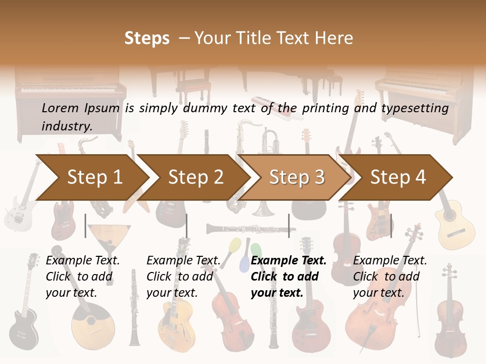 Instrument Jazz Stringed PowerPoint Template