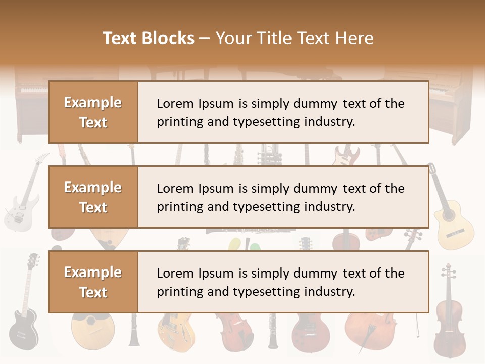 Instrument Jazz Stringed PowerPoint Template