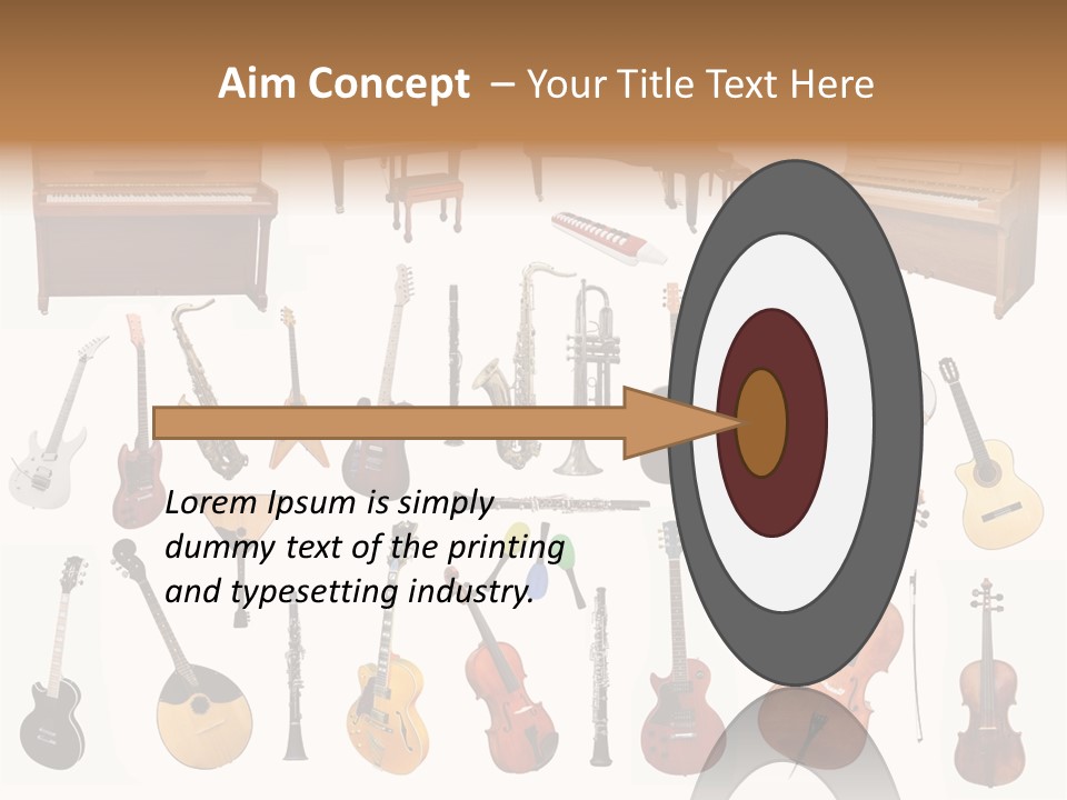 Instrument Jazz Stringed PowerPoint Template