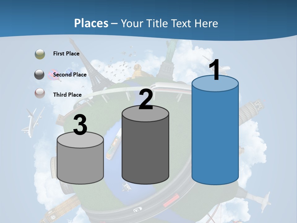 Road Train Great Wall PowerPoint Template