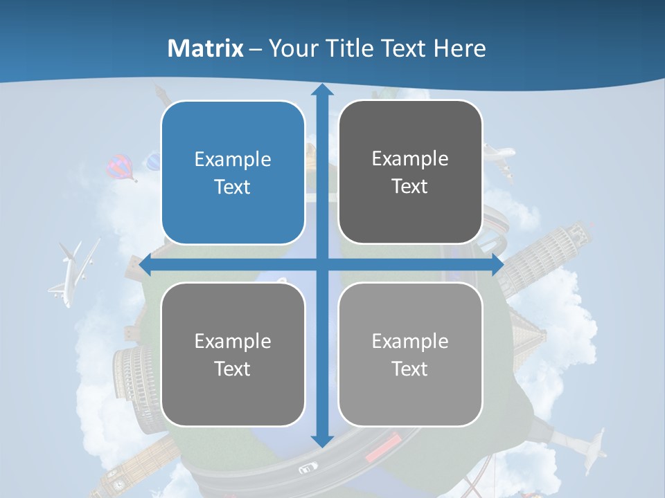 Road Train Great Wall PowerPoint Template