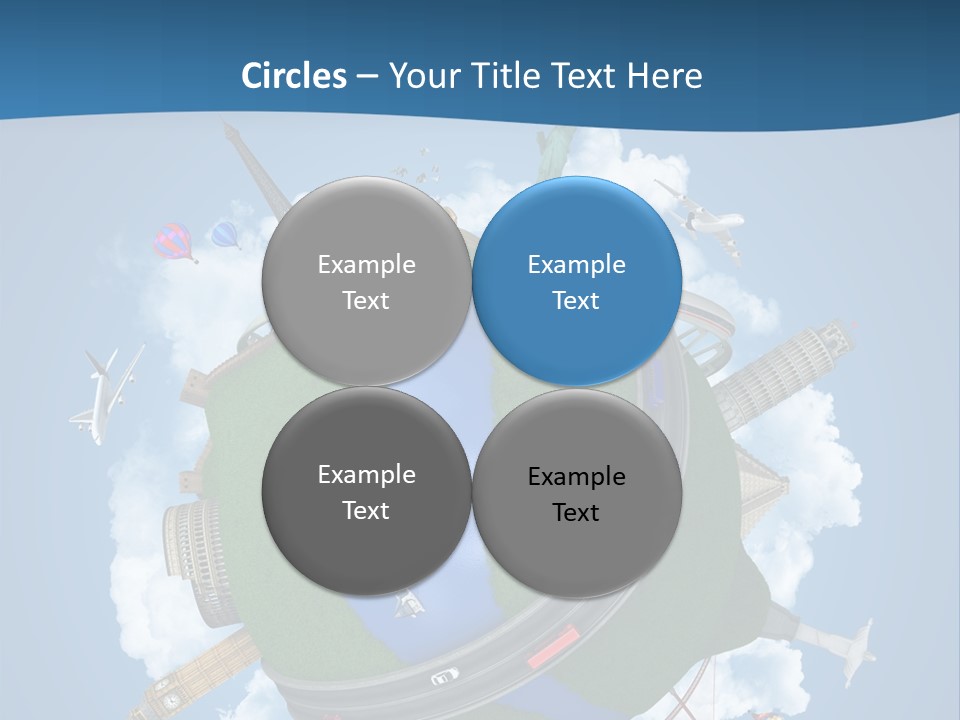 Road Train Great Wall PowerPoint Template