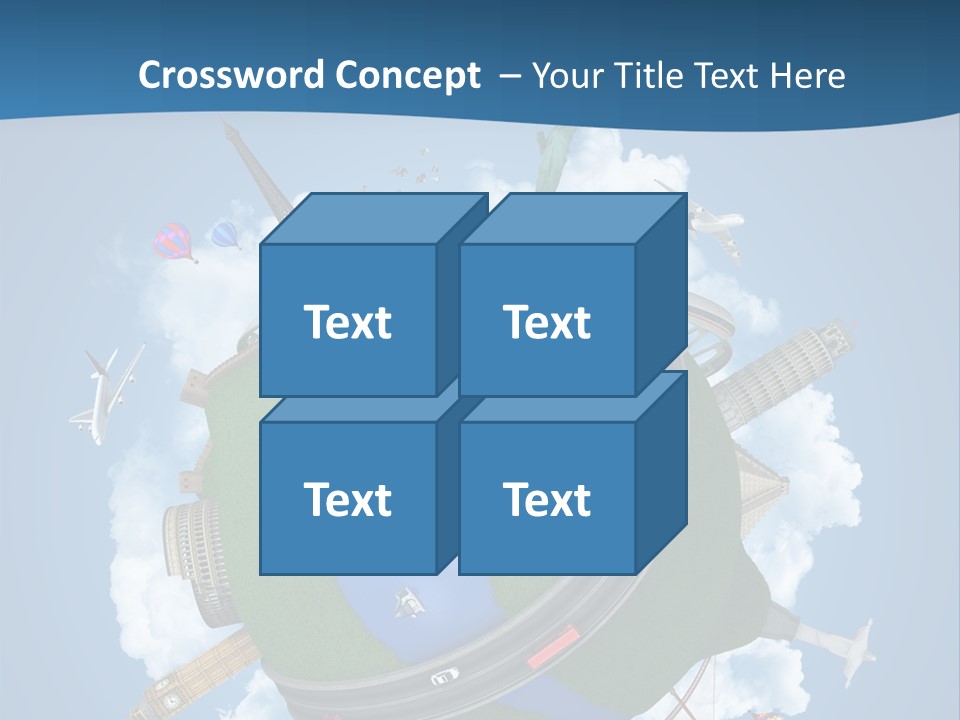 Road Train Great Wall PowerPoint Template