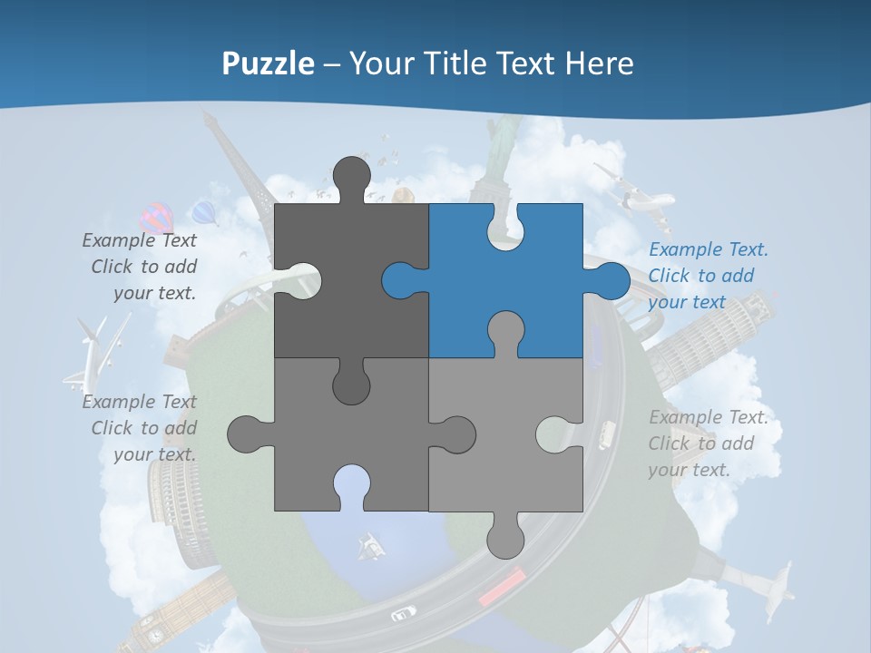 Road Train Great Wall PowerPoint Template