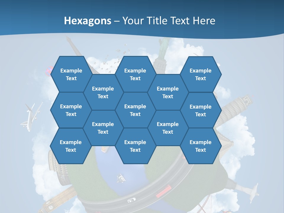 Road Train Great Wall PowerPoint Template