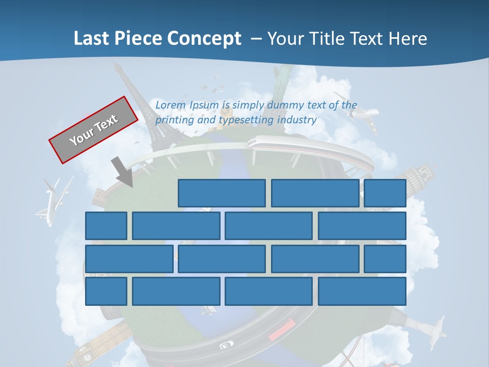 Road Train Great Wall PowerPoint Template