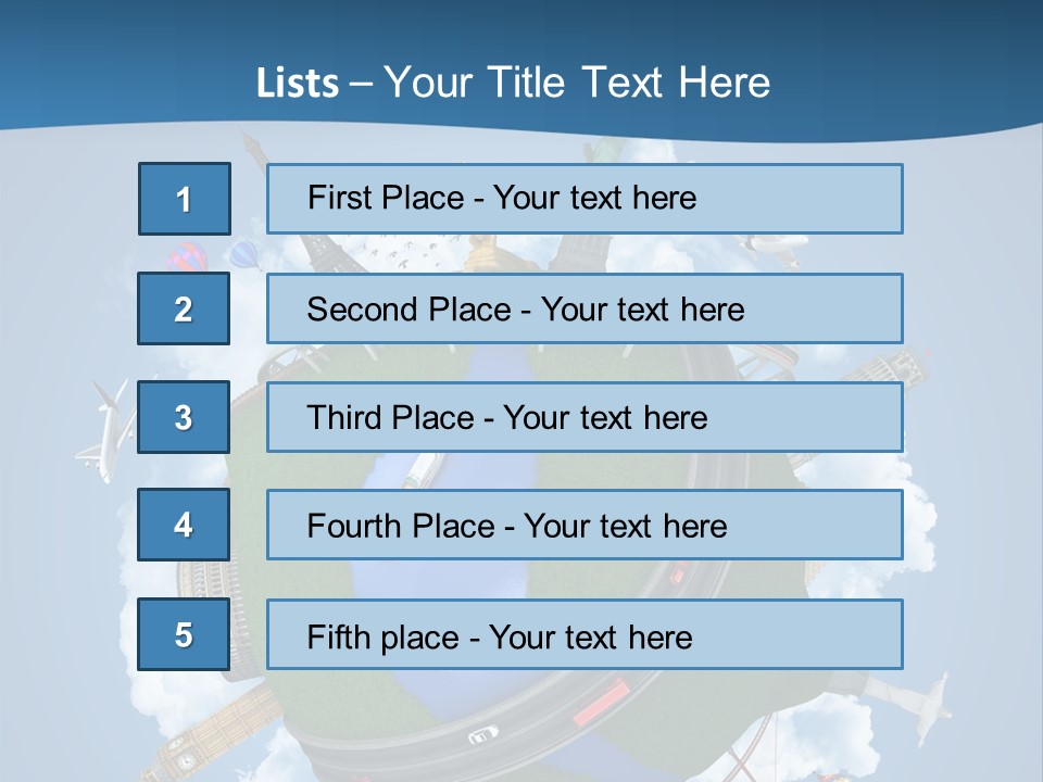 Road Train Great Wall PowerPoint Template