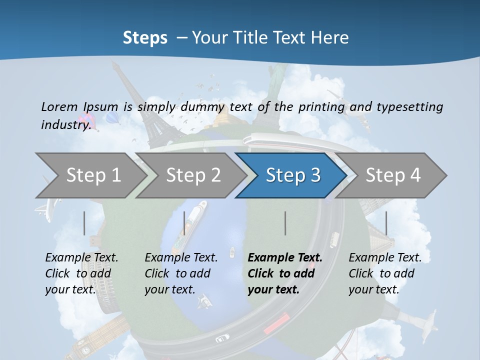 Road Train Great Wall PowerPoint Template
